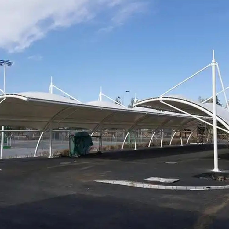 克孜勒苏膜结构电动车棚