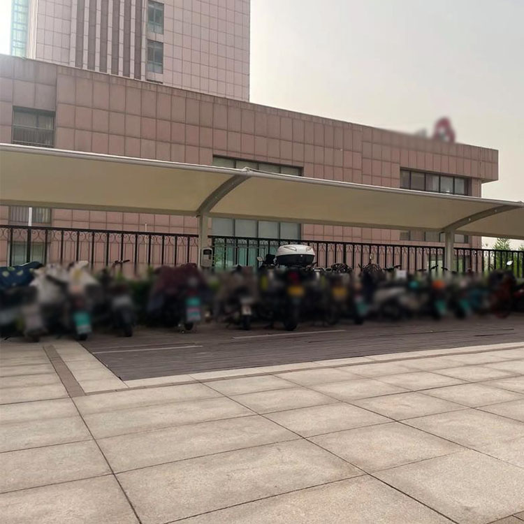 克孜勒苏膜结构电动车棚